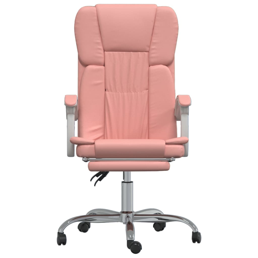 Kantoorstoel verstelbaar kunstleer roze is nu te koop bij PeponiXL, paradijselijk wonen!