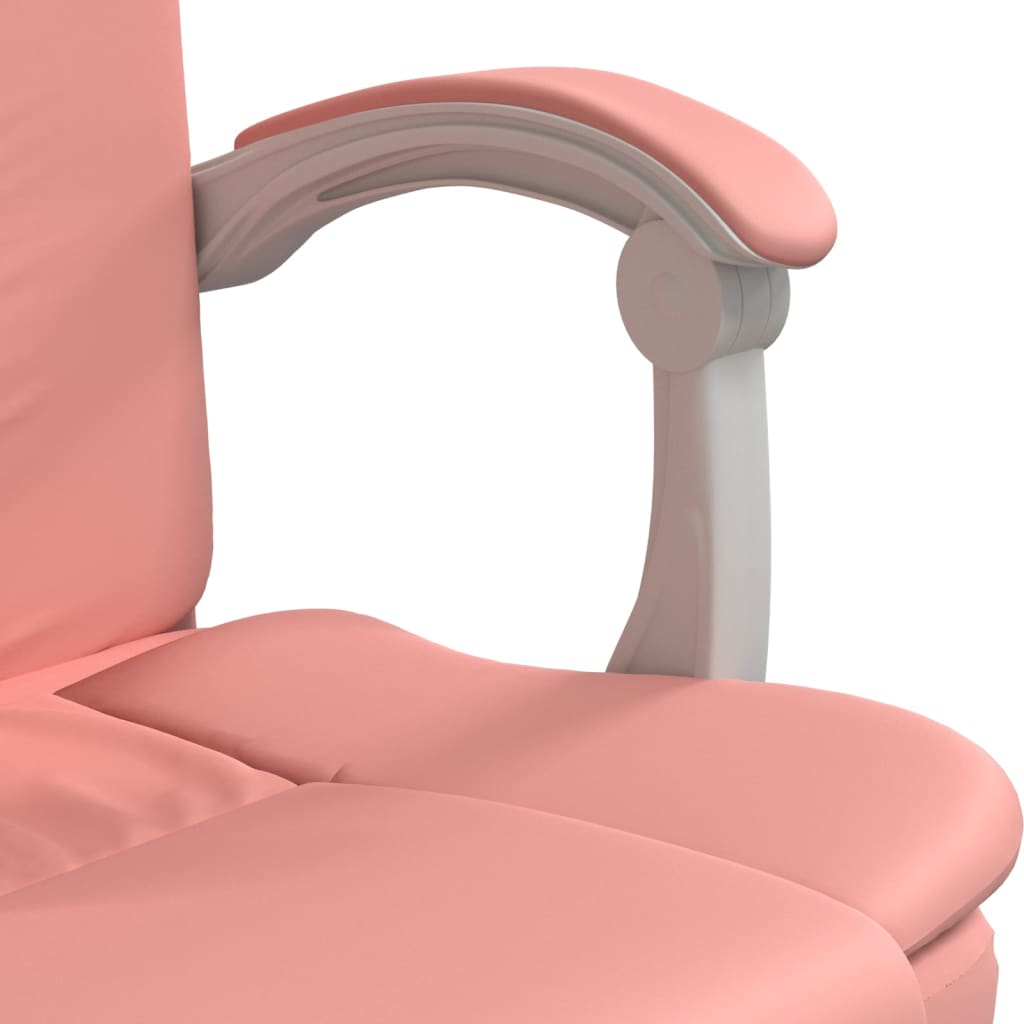 Kantoorstoel verstelbaar kunstleer roze is nu te koop bij PeponiXL, paradijselijk wonen!