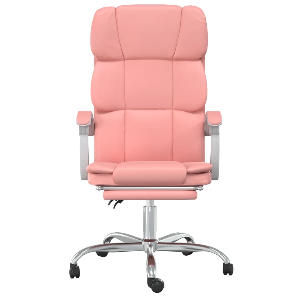 Kantoorstoel verstelbaar kunstleer roze is nu te koop bij PeponiXL, paradijselijk wonen!