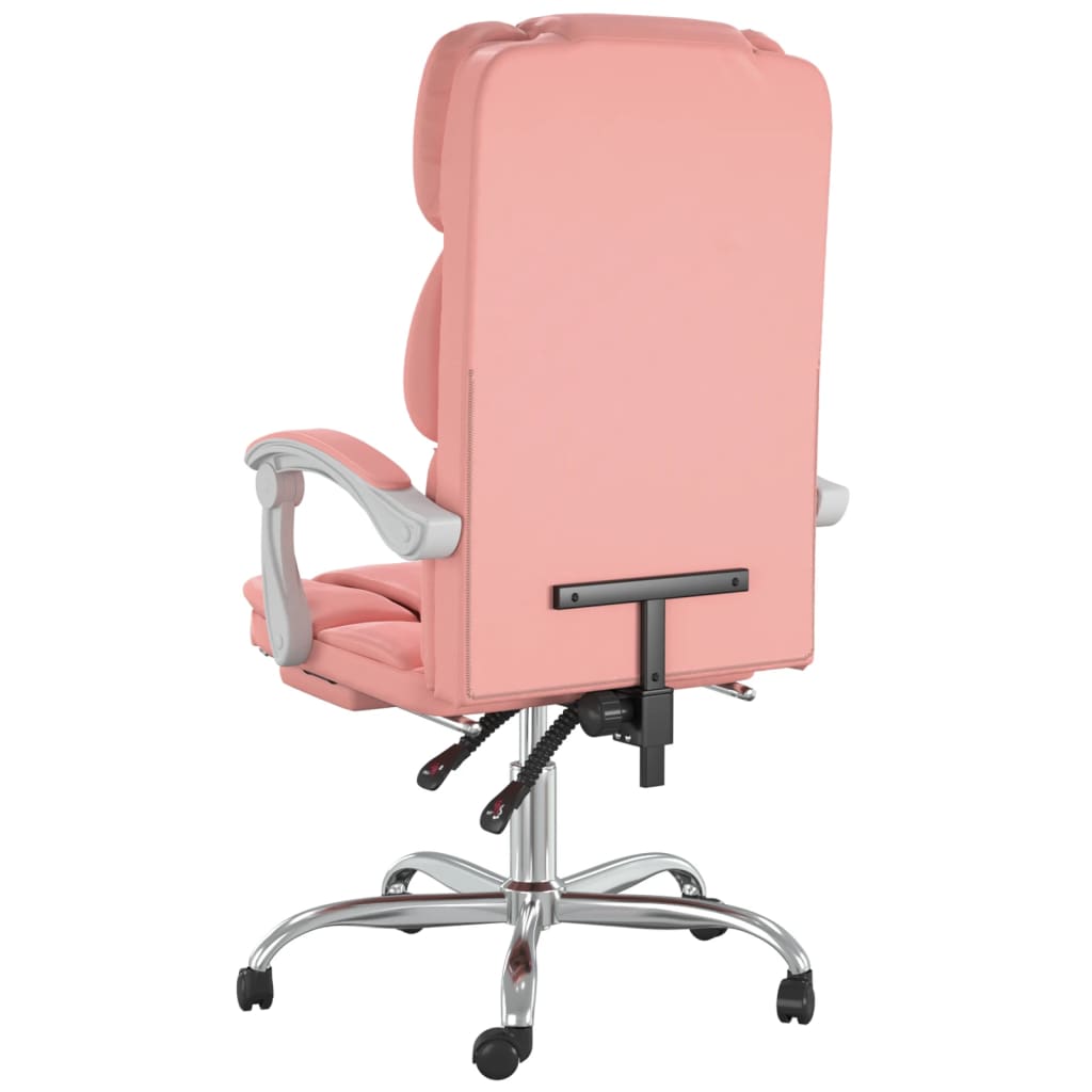 Kantoorstoel verstelbaar kunstleer roze is nu te koop bij PeponiXL, paradijselijk wonen!