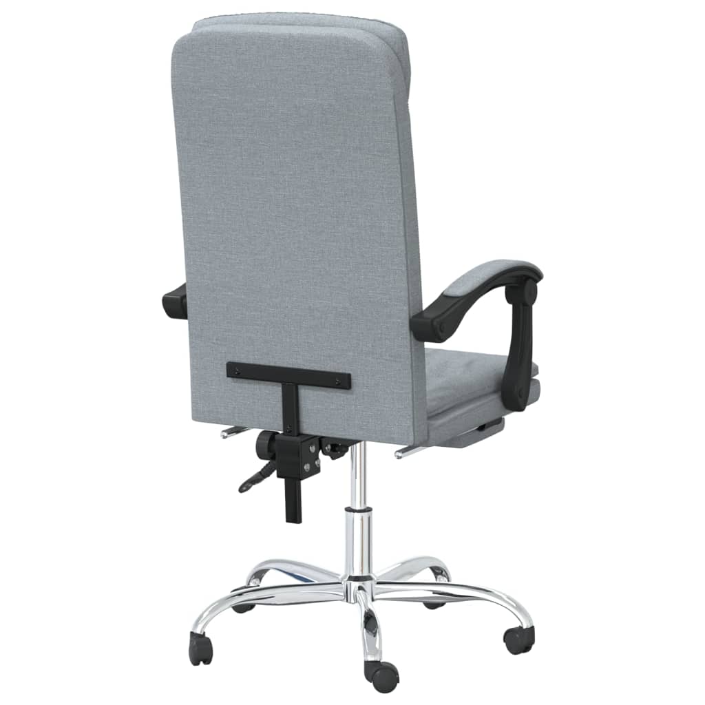 Kantoorstoel verstelbaar stof lichtgrijs is nu te koop bij PeponiXL, paradijselijk wonen!
