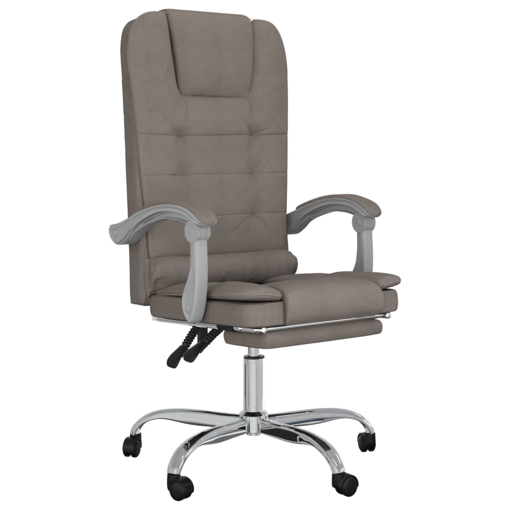 Kantoorstoel massage verstelbaar stof taupe is nu te koop bij PeponiXL, paradijselijk wonen!