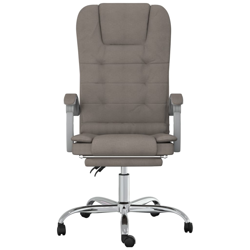 Kantoorstoel massage verstelbaar stof taupe is nu te koop bij PeponiXL, paradijselijk wonen!
