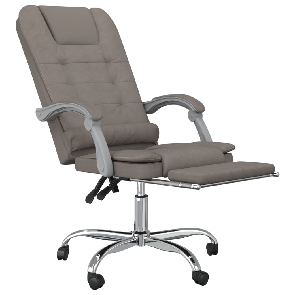 Kantoorstoel massage verstelbaar stof taupe is nu te koop bij PeponiXL, paradijselijk wonen!