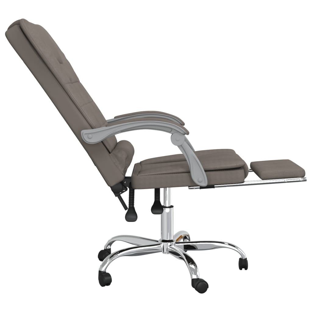 Kantoorstoel massage verstelbaar stof taupe is nu te koop bij PeponiXL, paradijselijk wonen!