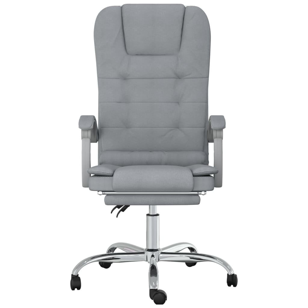 Kantoorstoel massage verstelbaar stof lichtgrijs is nu te koop bij PeponiXL, paradijselijk wonen!
