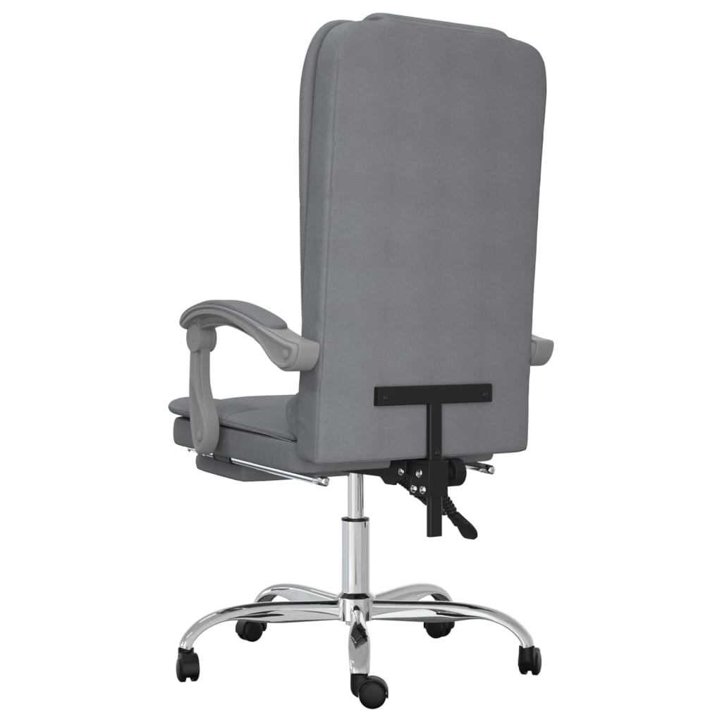 Kantoorstoel massage verstelbaar stof lichtgrijs is nu te koop bij PeponiXL, paradijselijk wonen!