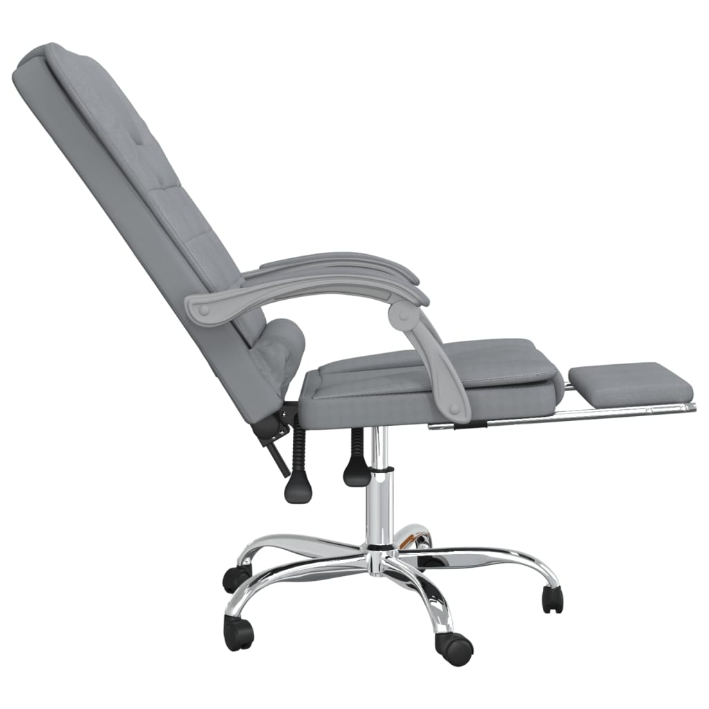 Kantoorstoel massage verstelbaar stof lichtgrijs is nu te koop bij PeponiXL, paradijselijk wonen!