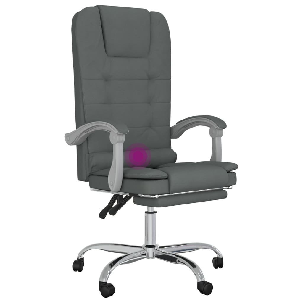 Kantoorstoel massage verstelbaar stof donkergrijs is nu te koop bij PeponiXL, paradijselijk wonen!
