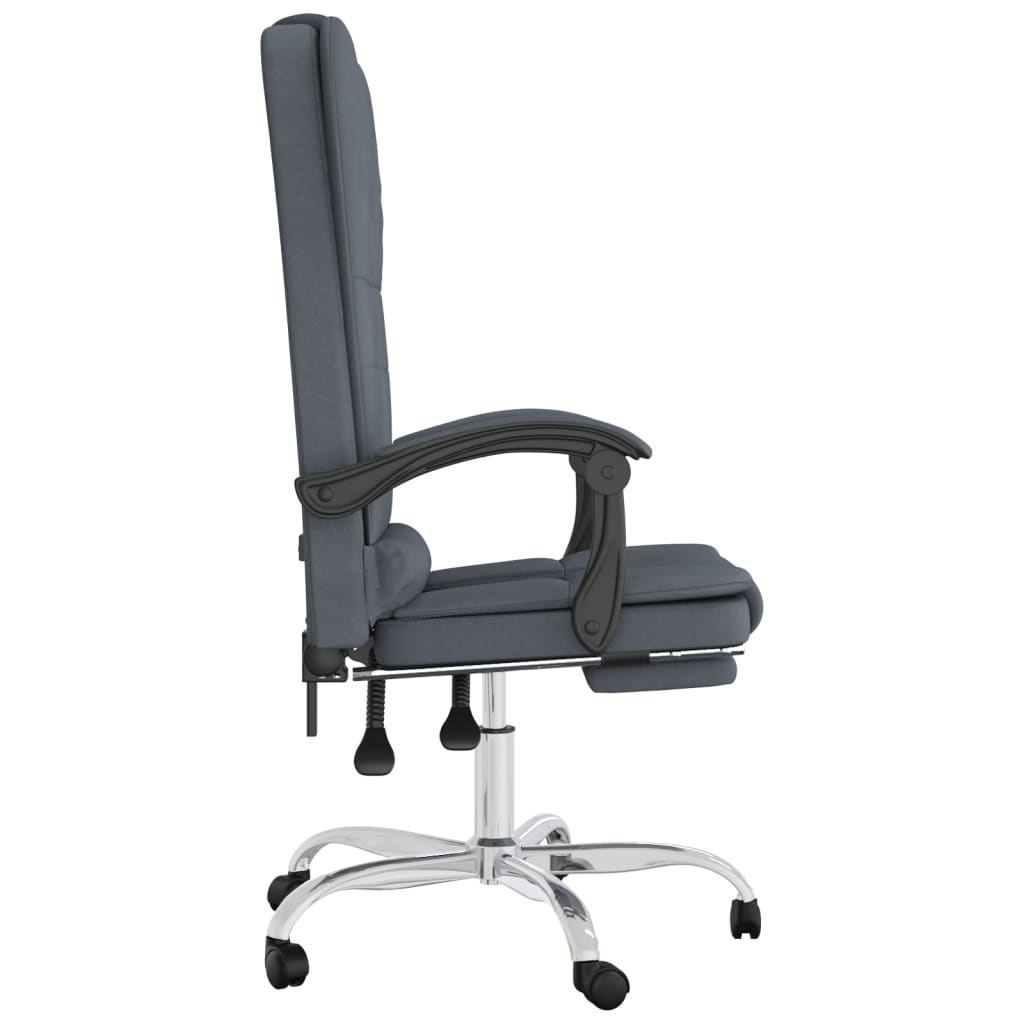 Kantoorstoel massage verstelbaar fluweel donkergrijs is nu te koop bij PeponiXL, paradijselijk wonen!