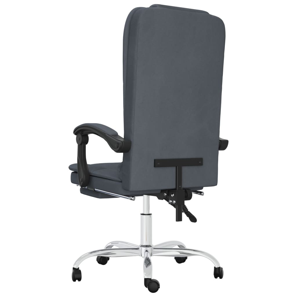 Kantoorstoel massage verstelbaar fluweel donkergrijs is nu te koop bij PeponiXL, paradijselijk wonen!