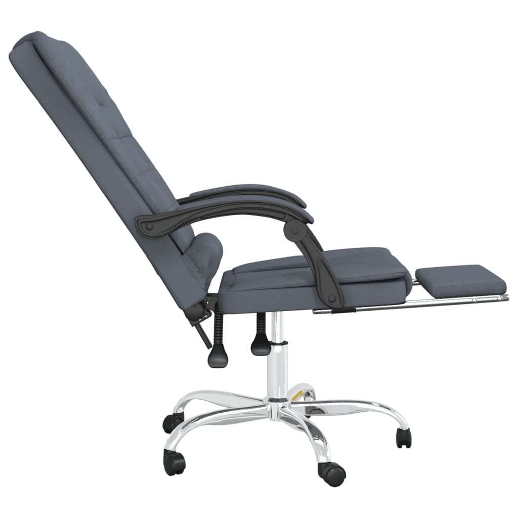 Kantoorstoel massage verstelbaar fluweel donkergrijs is nu te koop bij PeponiXL, paradijselijk wonen!