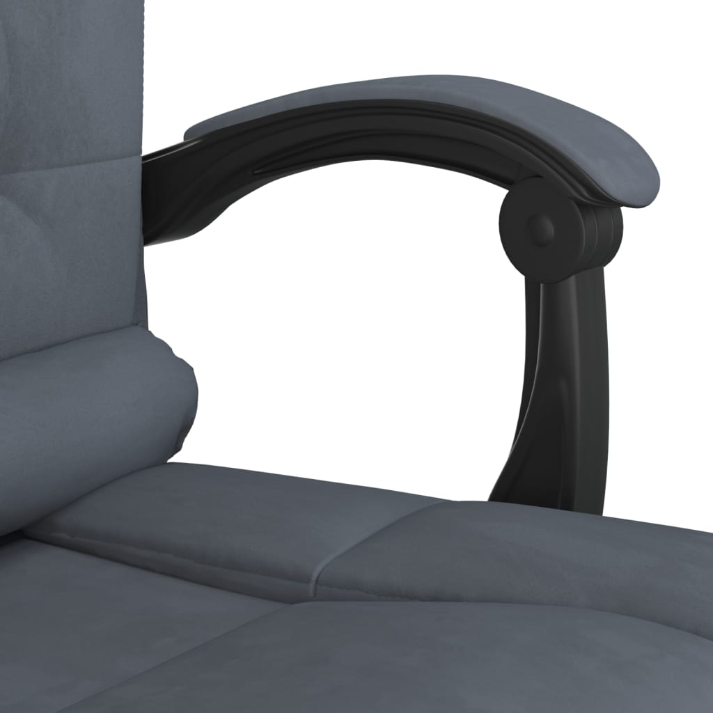 Kantoorstoel massage verstelbaar fluweel donkergrijs is nu te koop bij PeponiXL, paradijselijk wonen!