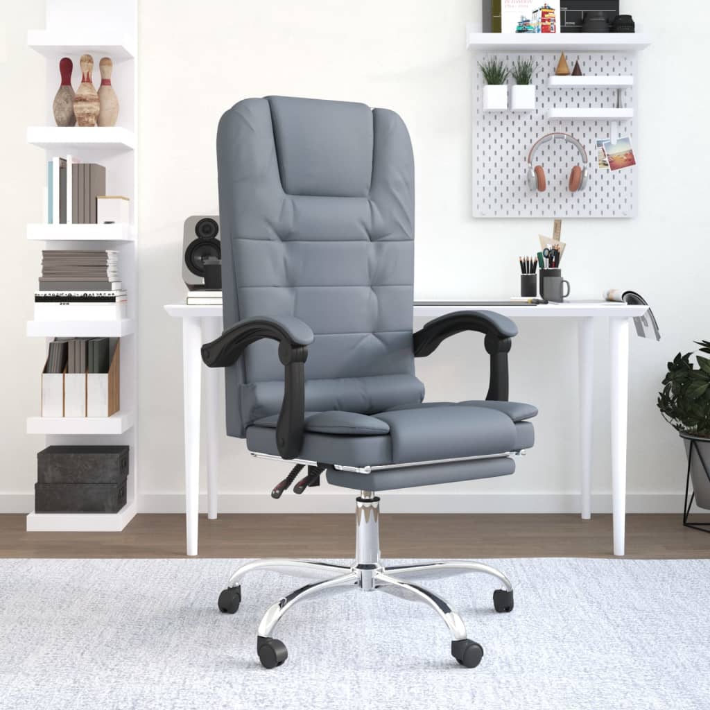 Kantoorstoel massage verstelbaar fluweel donkergrijs is nu te koop bij PeponiXL, paradijselijk wonen!