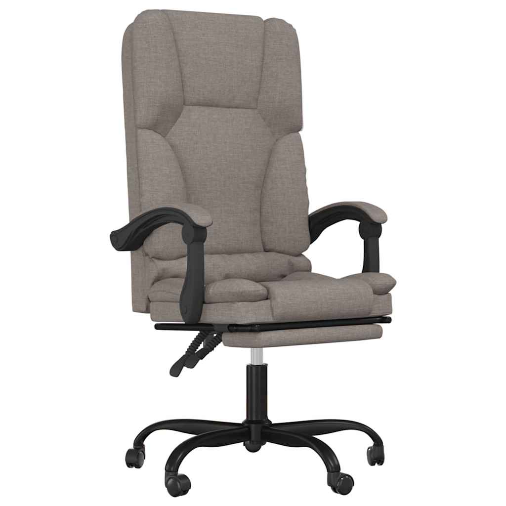 Kantoorstoel massage verstelbaar stof taupe is nu te koop bij PeponiXL, paradijselijk wonen!