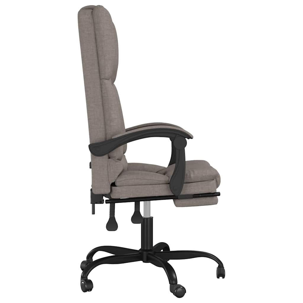 Kantoorstoel massage verstelbaar stof taupe is nu te koop bij PeponiXL, paradijselijk wonen!