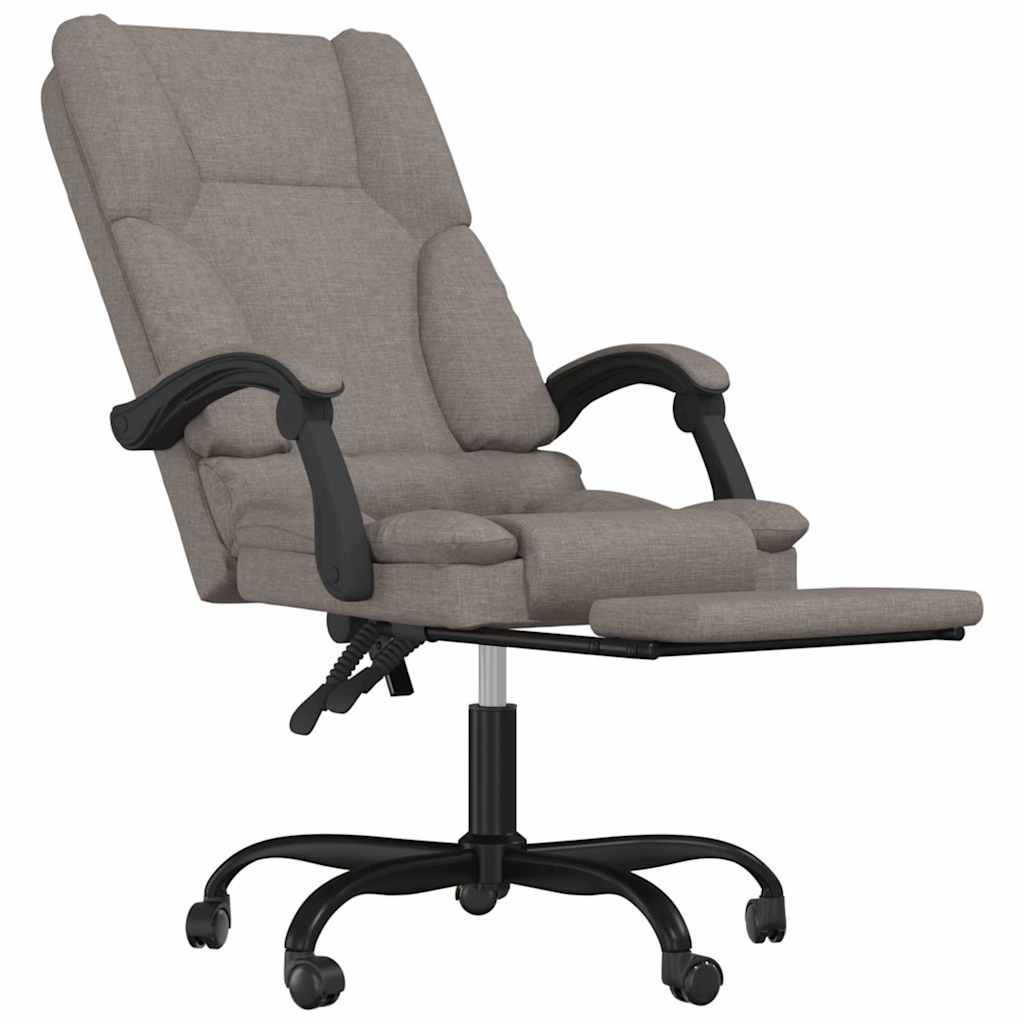 Kantoorstoel massage verstelbaar stof taupe is nu te koop bij PeponiXL, paradijselijk wonen!