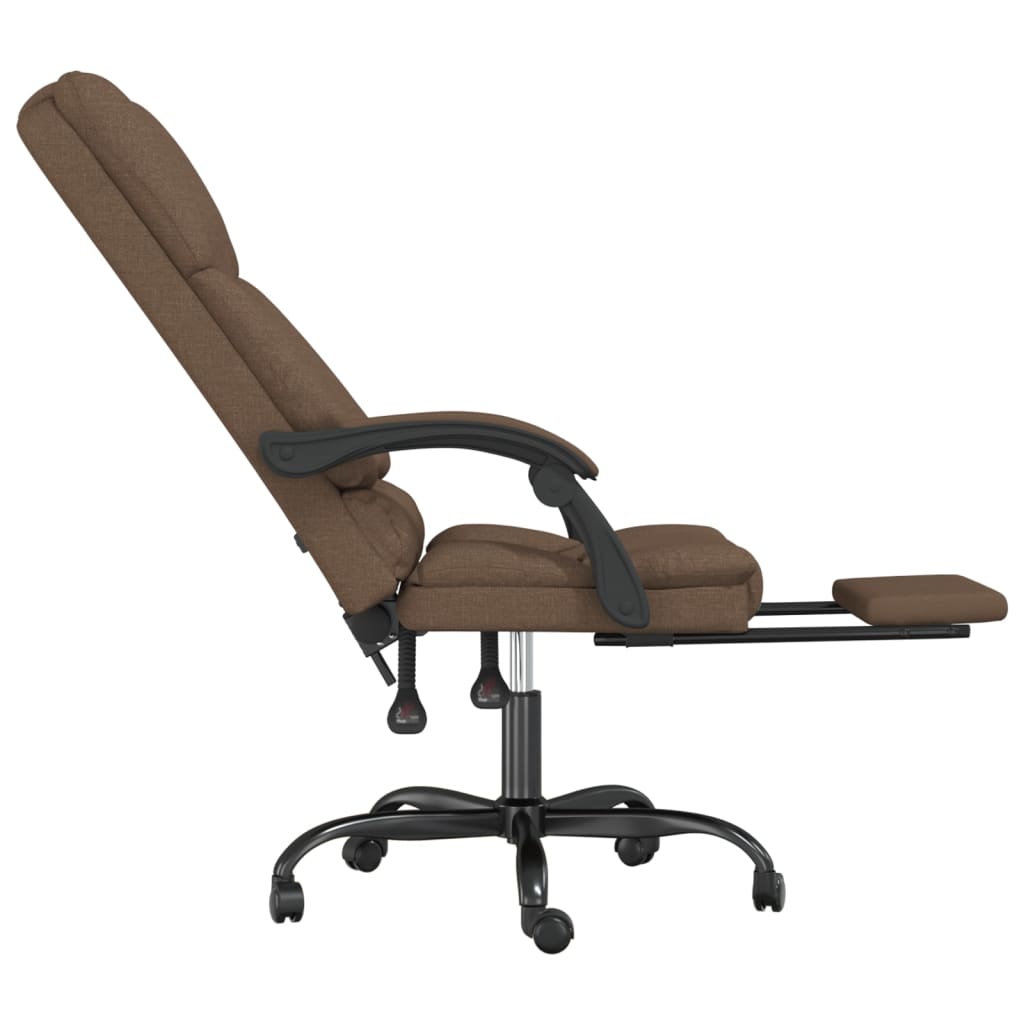 Kantoorstoel massage verstelbaar stof bruin is nu te koop bij PeponiXL, paradijselijk wonen!