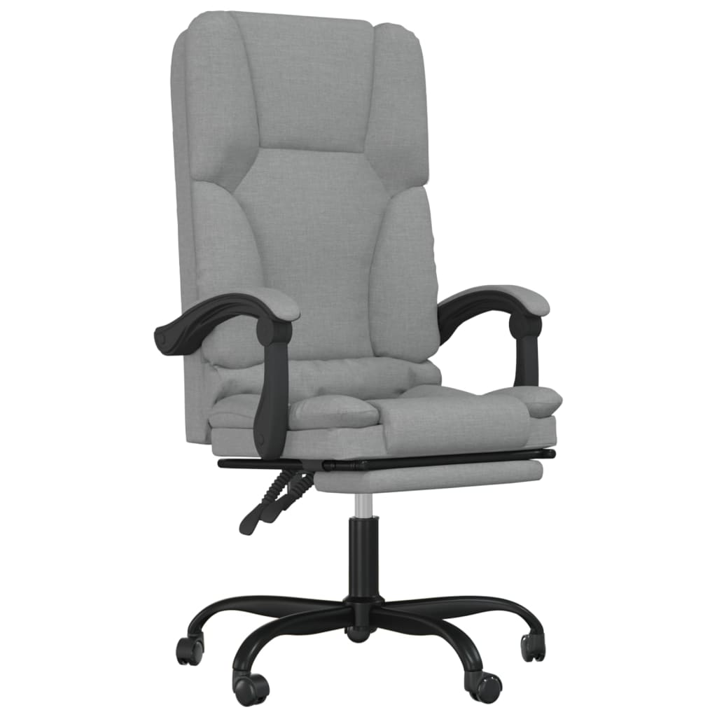 Kantoorstoel massage verstelbaar stof lichtgrijs is nu te koop bij PeponiXL, paradijselijk wonen!