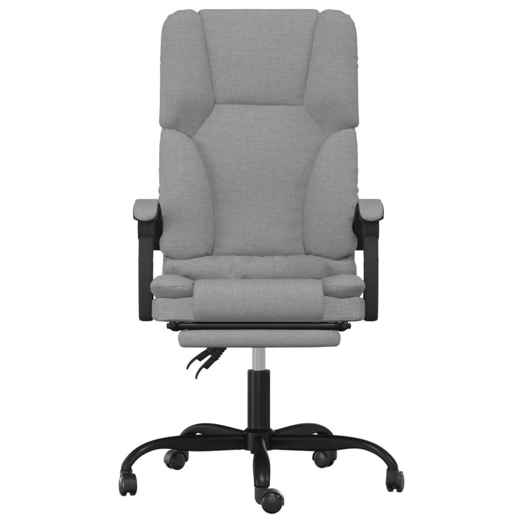 Kantoorstoel massage verstelbaar stof lichtgrijs is nu te koop bij PeponiXL, paradijselijk wonen!