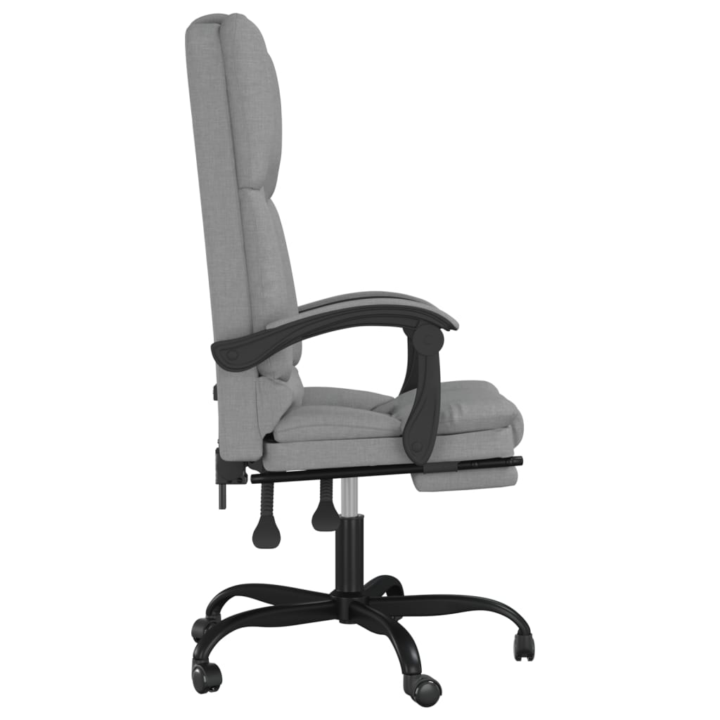 Kantoorstoel massage verstelbaar stof lichtgrijs is nu te koop bij PeponiXL, paradijselijk wonen!