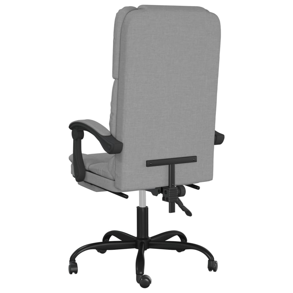 Kantoorstoel massage verstelbaar stof lichtgrijs is nu te koop bij PeponiXL, paradijselijk wonen!
