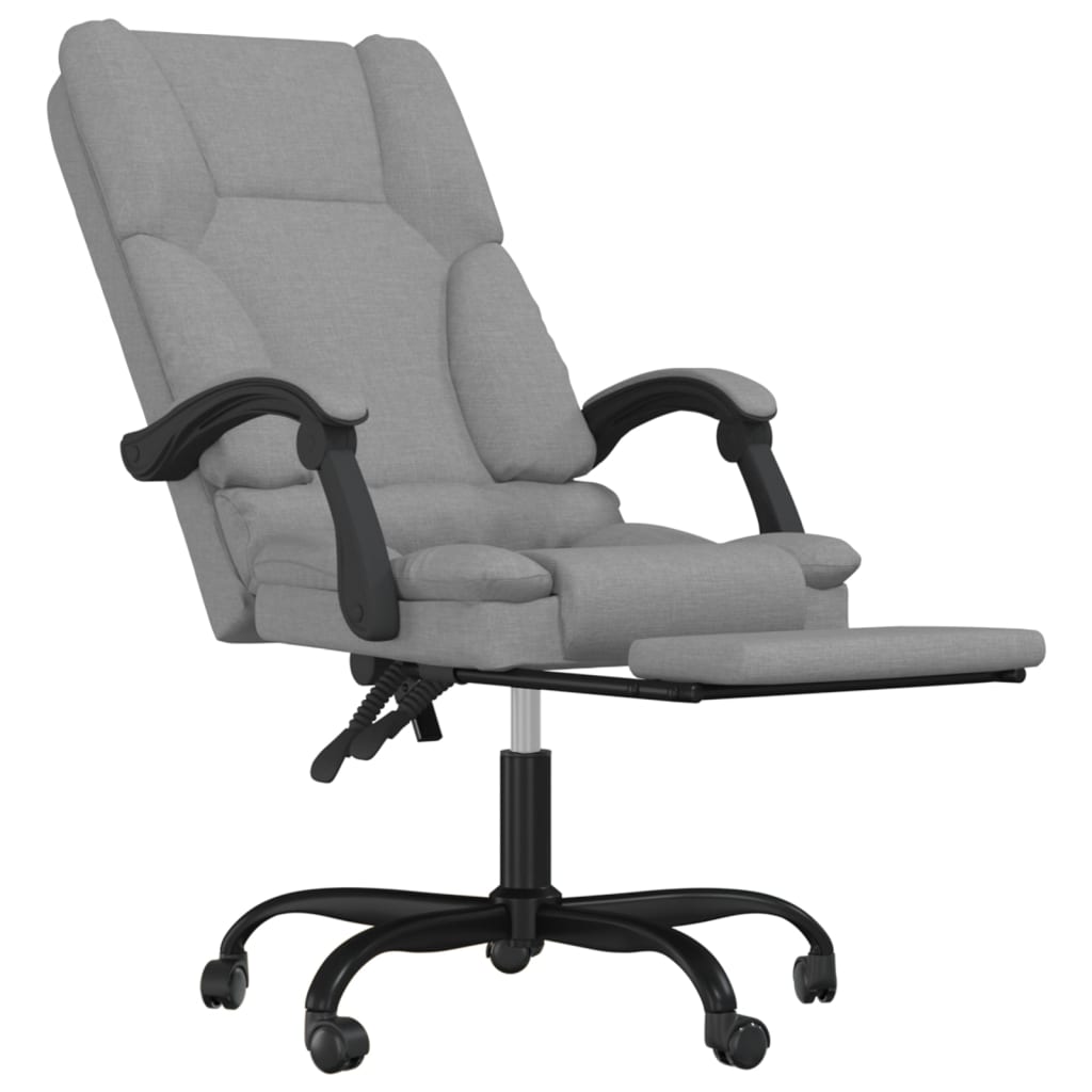 Kantoorstoel massage verstelbaar stof lichtgrijs is nu te koop bij PeponiXL, paradijselijk wonen!