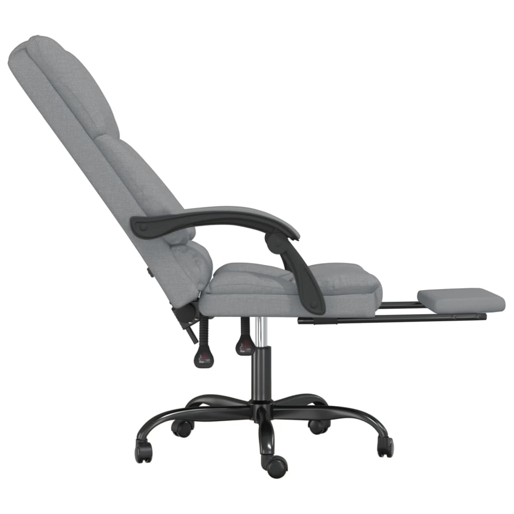 Kantoorstoel massage verstelbaar stof lichtgrijs is nu te koop bij PeponiXL, paradijselijk wonen!