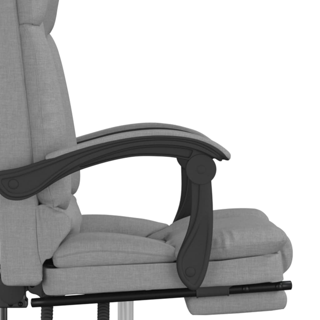 Kantoorstoel massage verstelbaar stof lichtgrijs is nu te koop bij PeponiXL, paradijselijk wonen!