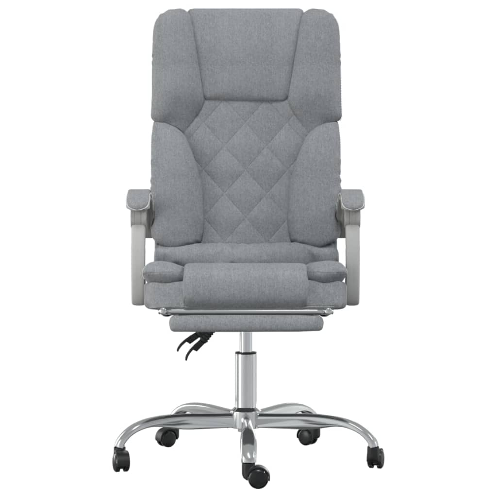 Kantoorstoel massage verstelbaar stof lichtgrijs is nu te koop bij PeponiXL, paradijselijk wonen!
