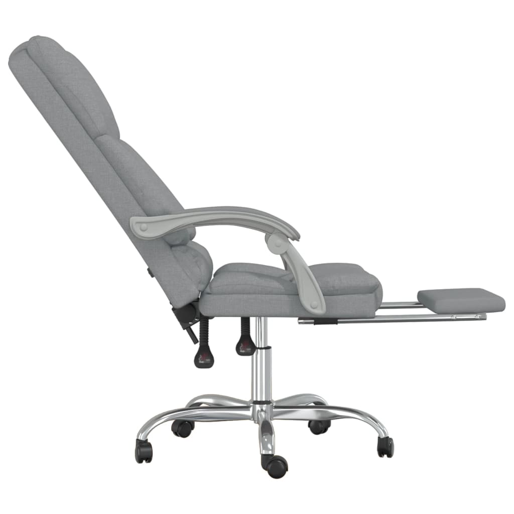 Kantoorstoel massage verstelbaar stof lichtgrijs is nu te koop bij PeponiXL, paradijselijk wonen!