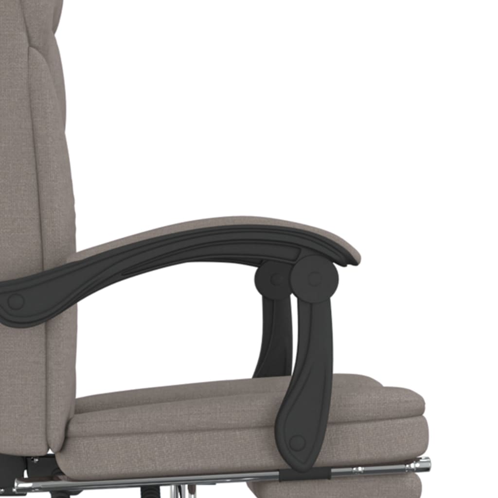 Kantoorstoel verstelbaar stof taupe is nu te koop bij PeponiXL, paradijselijk wonen!