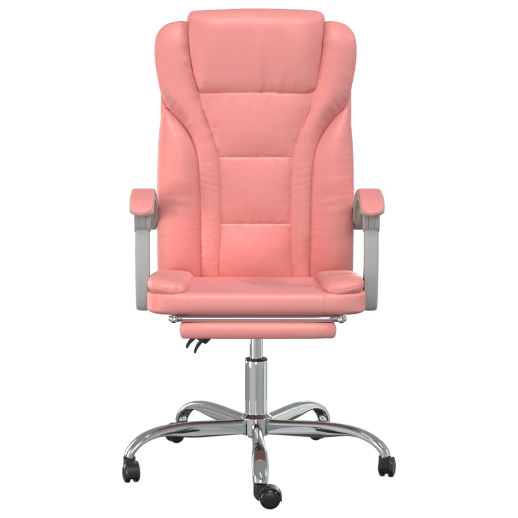 Kantoorstoel verstelbaar kunstleer roze is nu te koop bij PeponiXL, paradijselijk wonen!