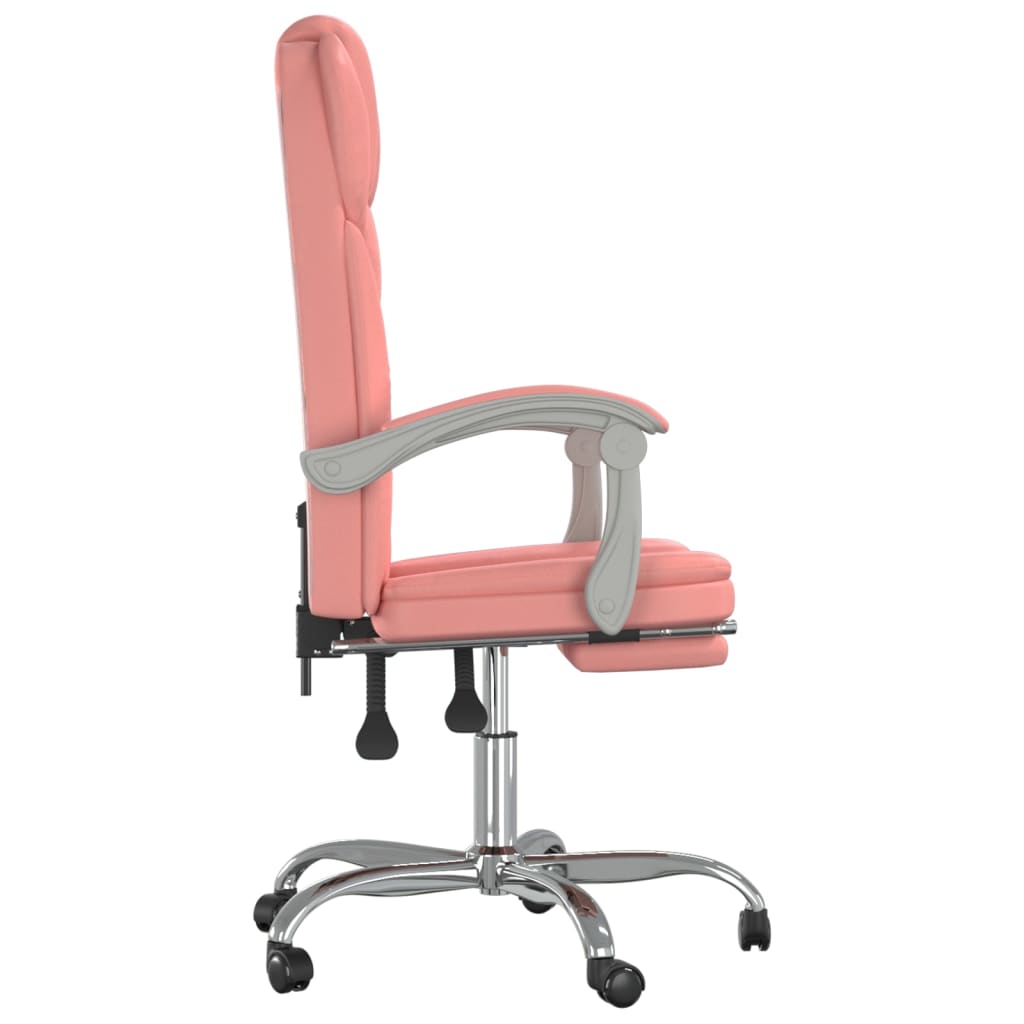 Kantoorstoel verstelbaar kunstleer roze is nu te koop bij PeponiXL, paradijselijk wonen!