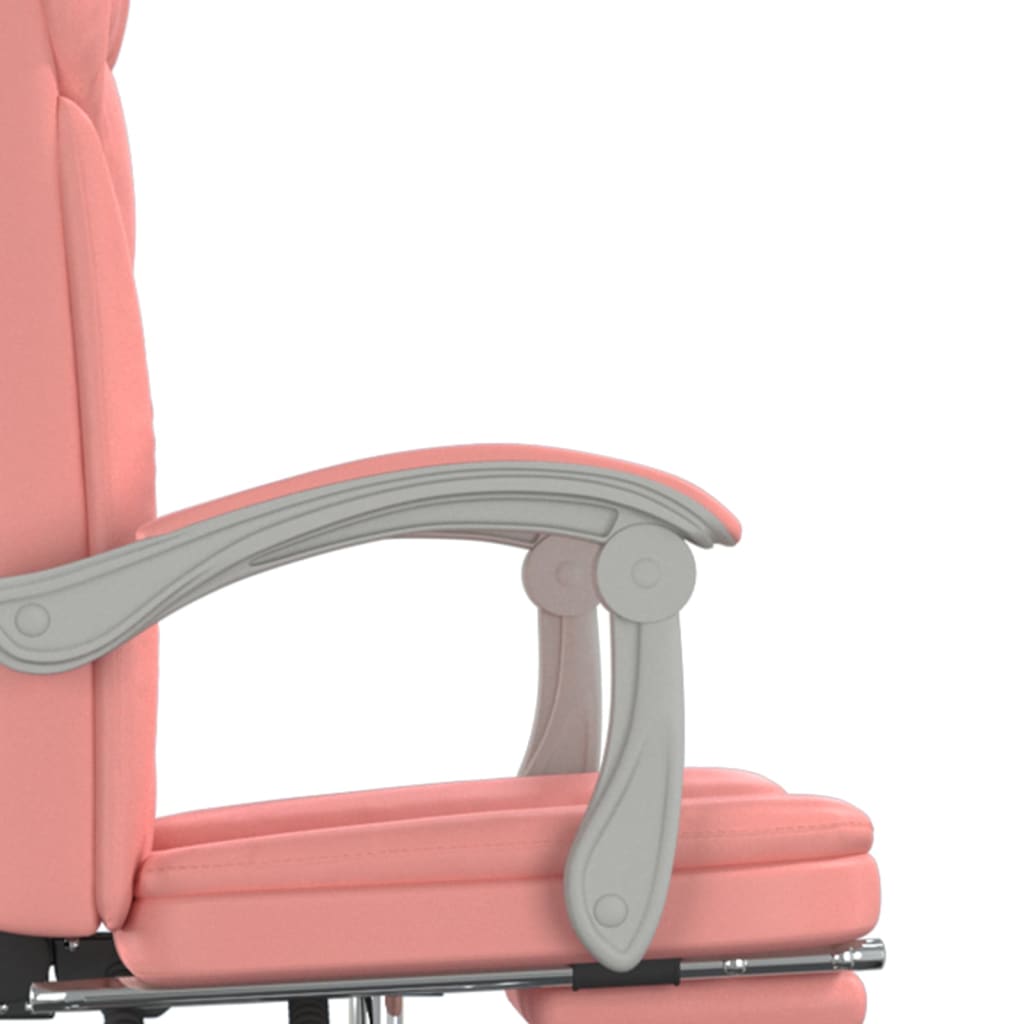 Kantoorstoel verstelbaar kunstleer roze is nu te koop bij PeponiXL, paradijselijk wonen!