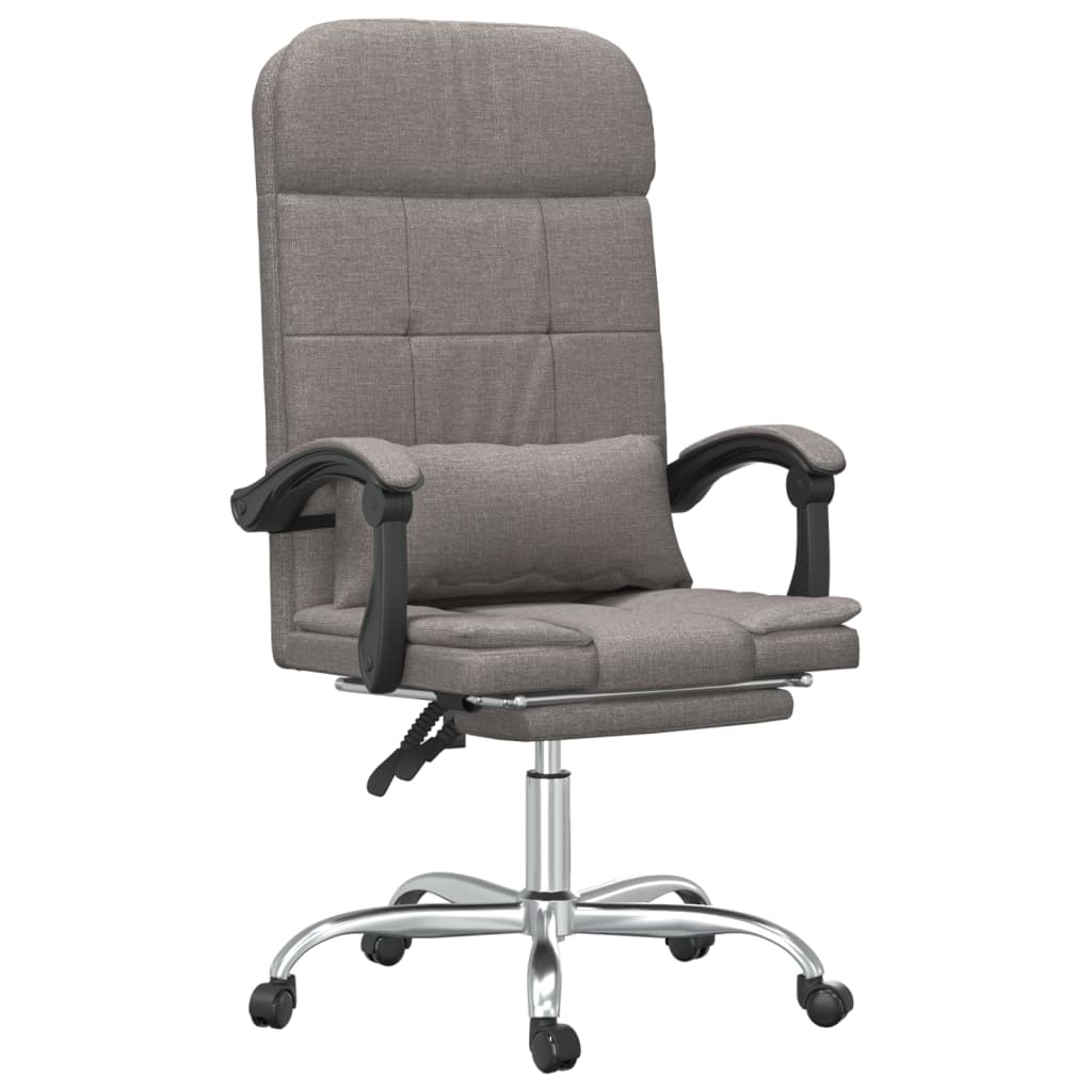 Kantoorstoel massage verstelbaar stof taupe is nu te koop bij PeponiXL, paradijselijk wonen!