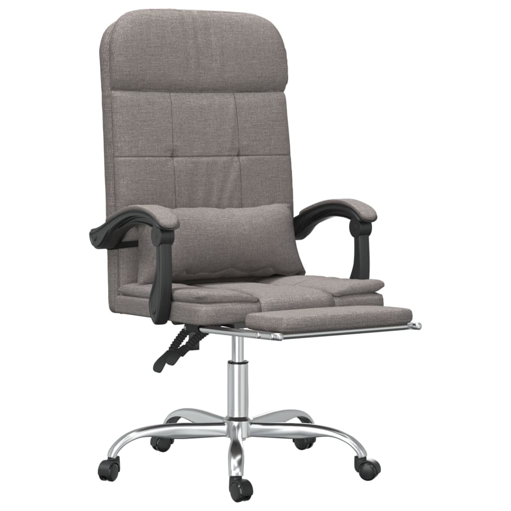 Kantoorstoel massage verstelbaar stof taupe is nu te koop bij PeponiXL, paradijselijk wonen!