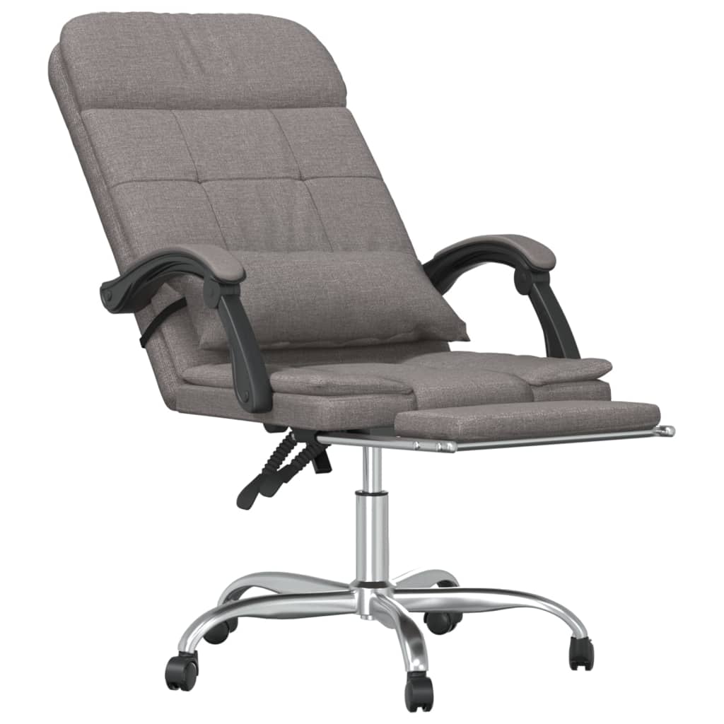 Kantoorstoel massage verstelbaar stof taupe is nu te koop bij PeponiXL, paradijselijk wonen!