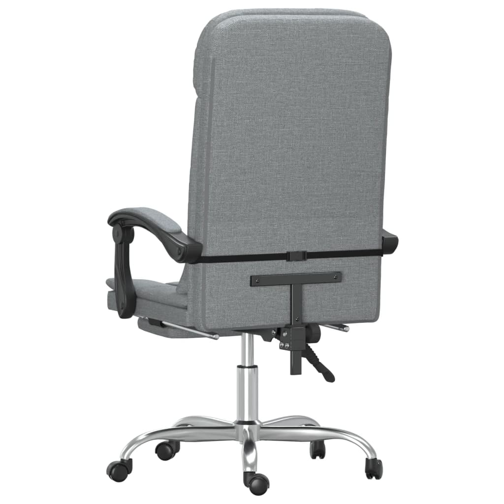 Kantoorstoel massage verstelbaar stof lichtgrijs is nu te koop bij PeponiXL, paradijselijk wonen!