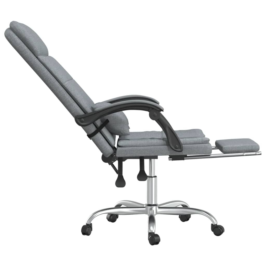 Kantoorstoel massage verstelbaar stof lichtgrijs is nu te koop bij PeponiXL, paradijselijk wonen!