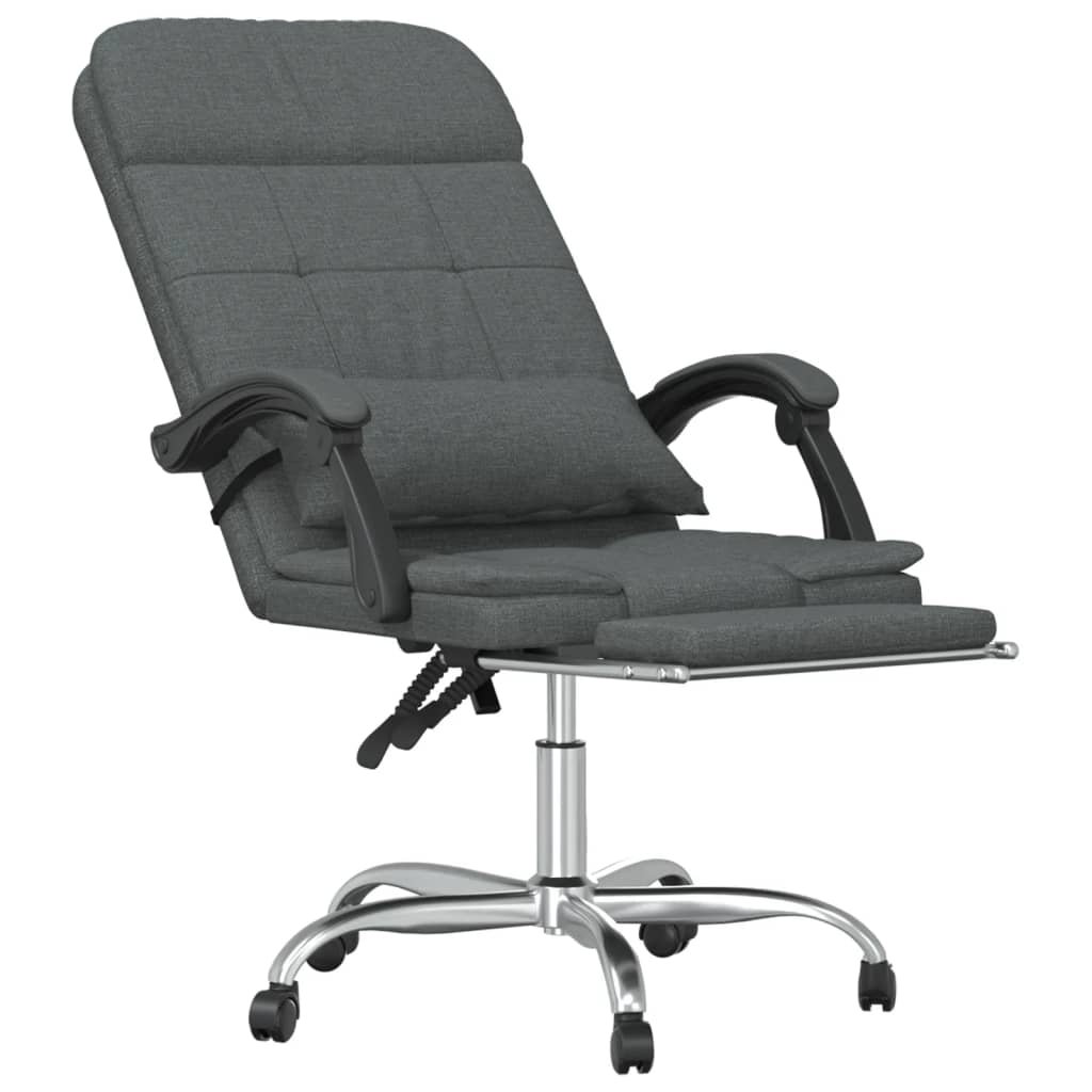 Kantoorstoel massage verstelbaar stof donkergrijs is nu te koop bij PeponiXL, paradijselijk wonen!