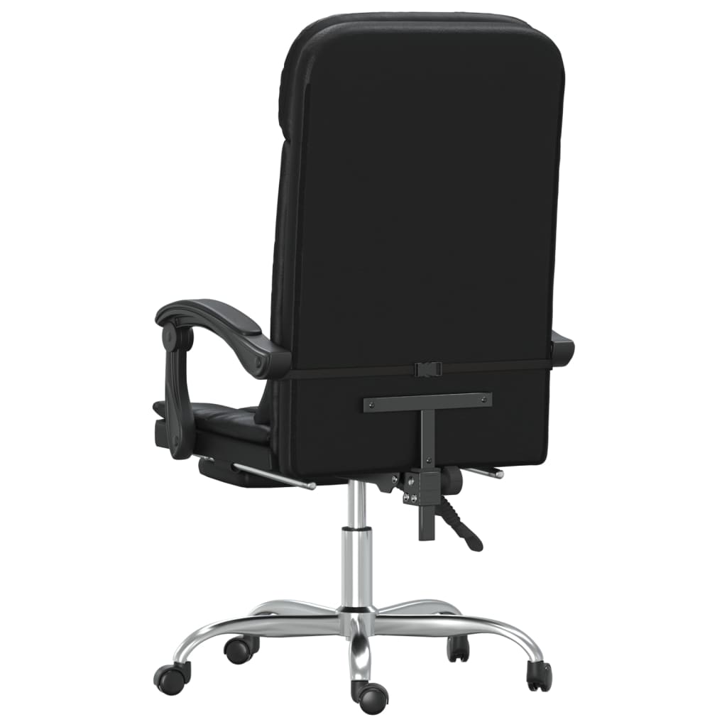 Kantoorstoel massage verstelbaar kunstleer zwart is nu te koop bij PeponiXL, paradijselijk wonen!