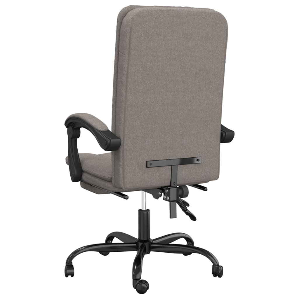 Kantoorstoel verstelbaar stof taupe is nu te koop bij PeponiXL, paradijselijk wonen!