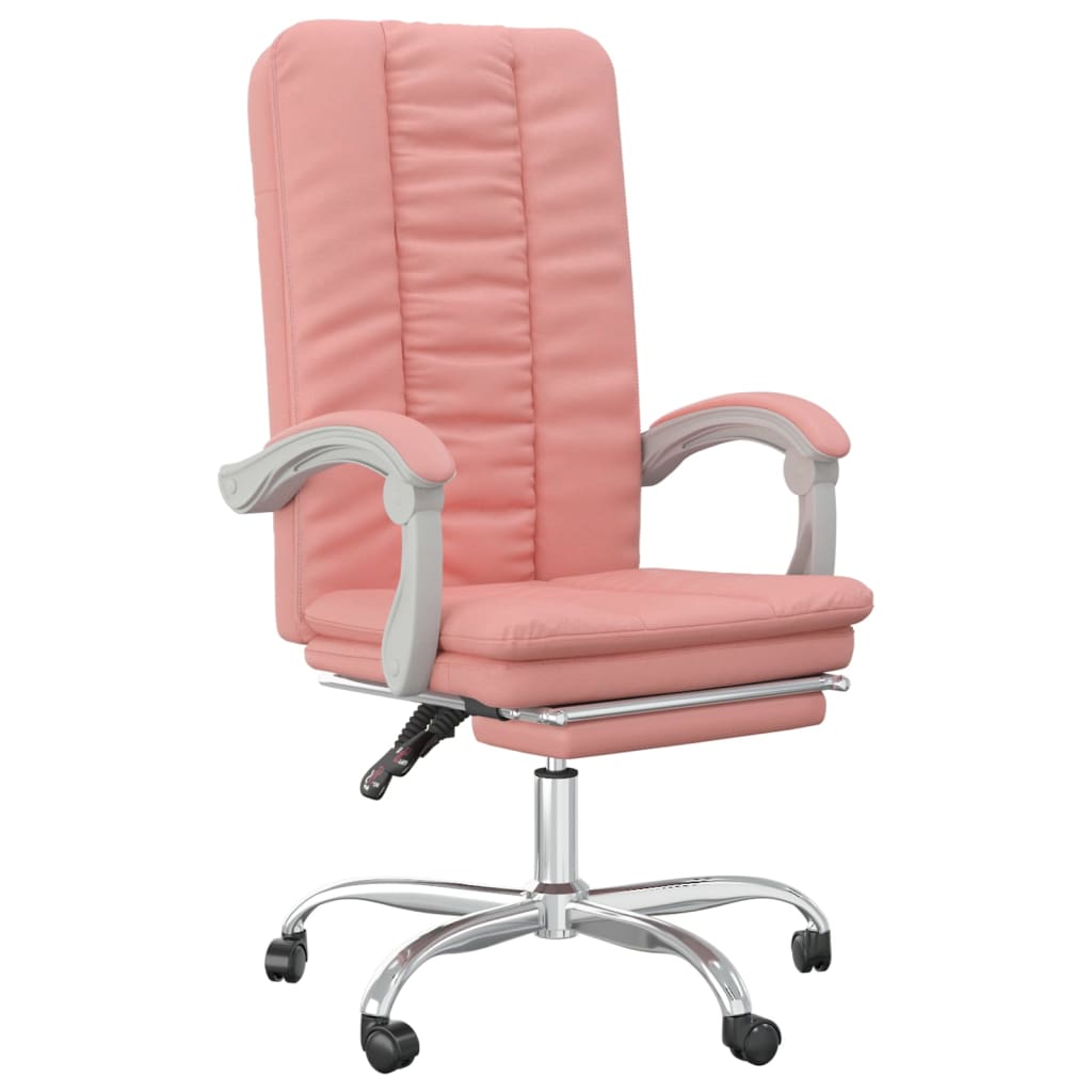 Kantoorstoel verstelbaar kunstleer roze is nu te koop bij PeponiXL, paradijselijk wonen!