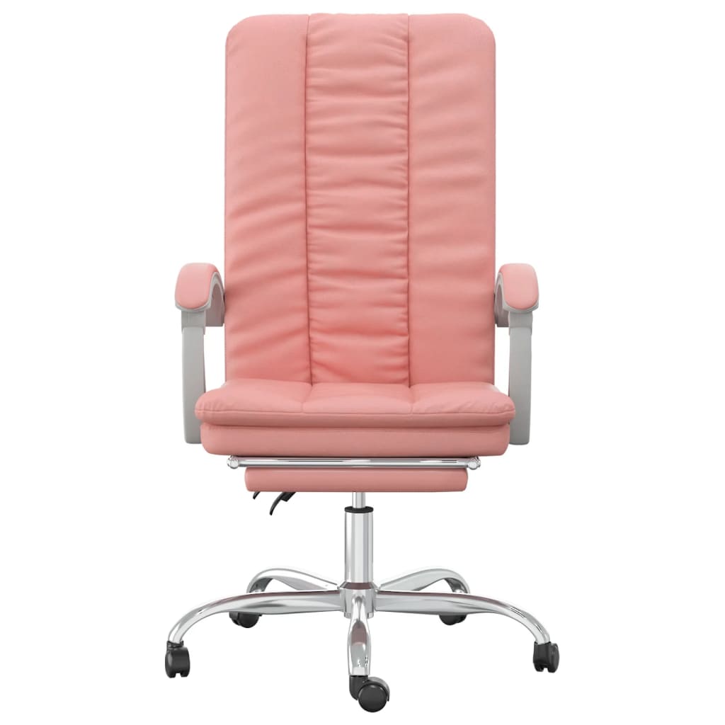 Kantoorstoel verstelbaar kunstleer roze is nu te koop bij PeponiXL, paradijselijk wonen!