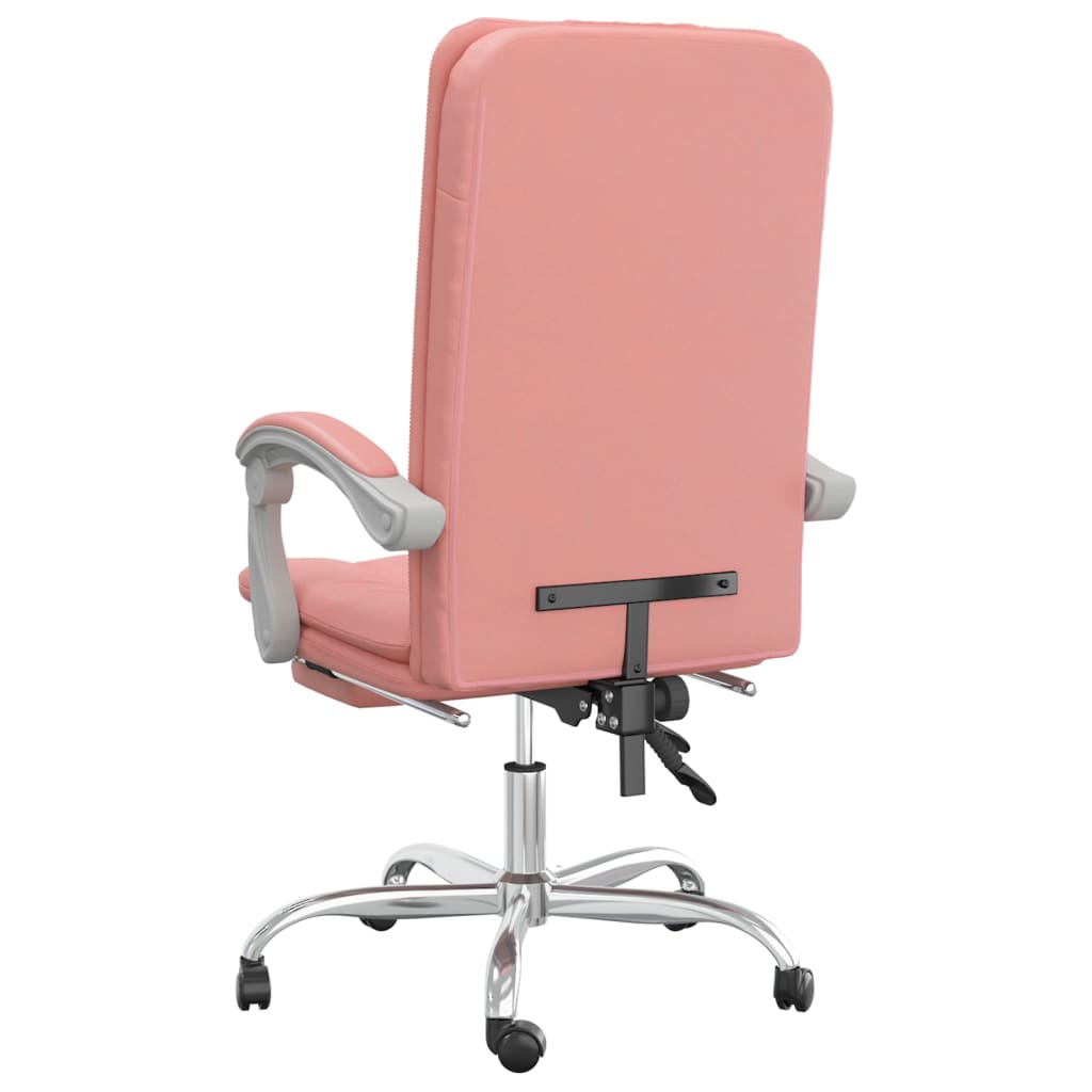 Kantoorstoel verstelbaar kunstleer roze is nu te koop bij PeponiXL, paradijselijk wonen!