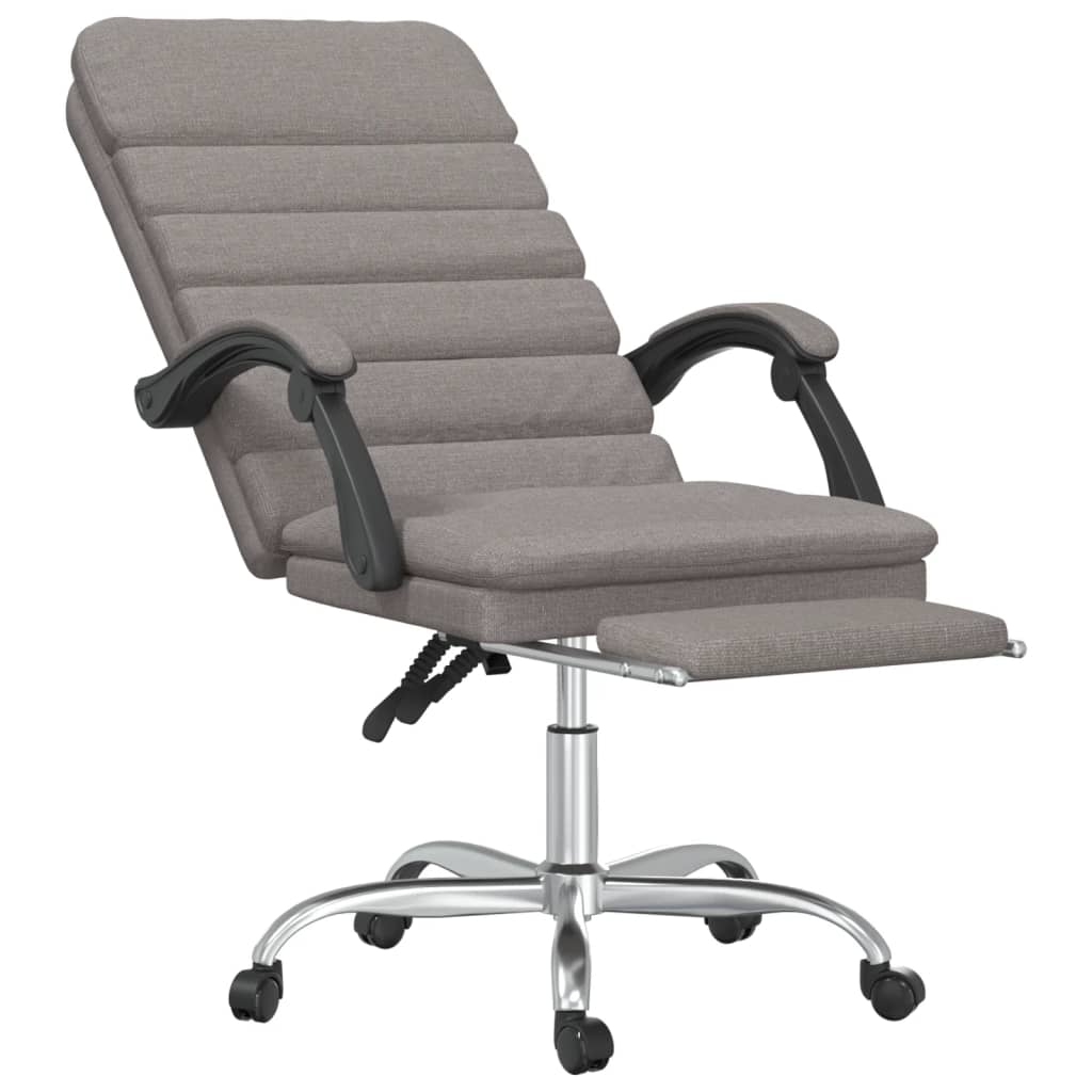 Kantoorstoel massage verstelbaar stof taupe is nu te koop bij PeponiXL, paradijselijk wonen!
