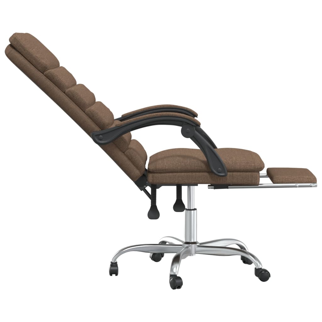 Kantoorstoel massage verstelbaar stof bruin is nu te koop bij PeponiXL, paradijselijk wonen!