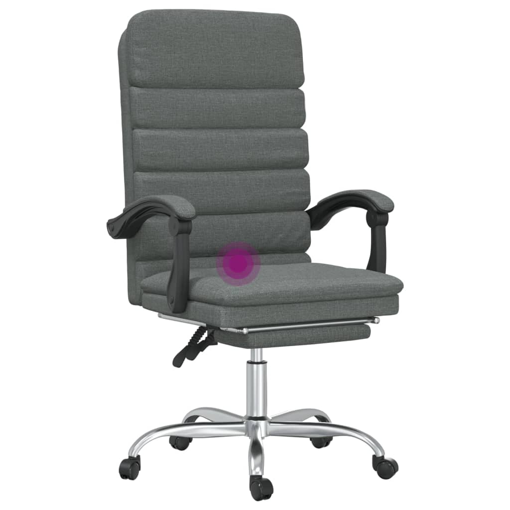 Kantoorstoel massage verstelbaar stof donkergrijs is nu te koop bij PeponiXL, paradijselijk wonen!