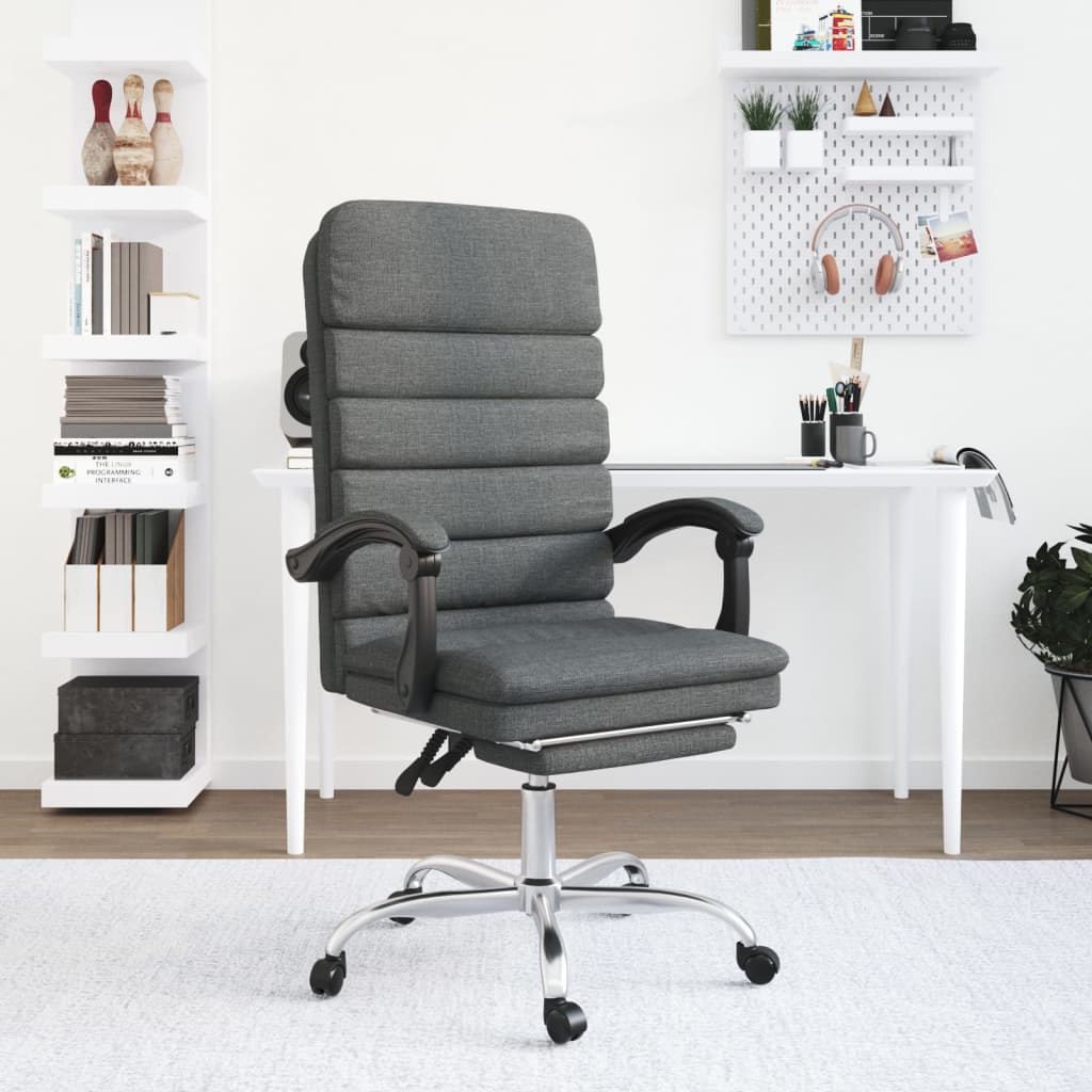 Kantoorstoel massage verstelbaar stof donkergrijs is nu te koop bij PeponiXL, paradijselijk wonen!
